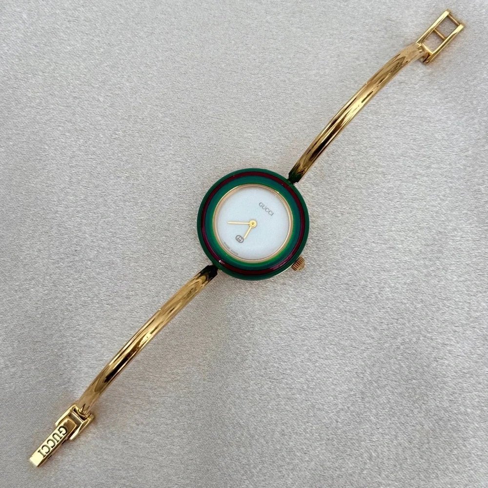 AUTHENTIC VINTAGE GUCCI BEZEL WATCH - 13 INTERCHANGEABLE BEZELS